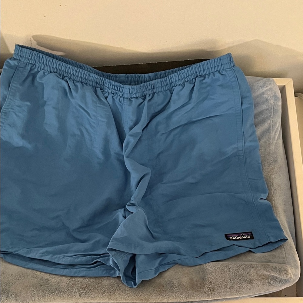 Patagonia Blue and Black Mesh Shorts